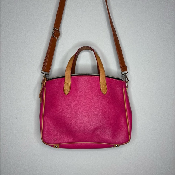 Dooney & Bourke Pink Leather Tote Bag - Picture 2 of 11